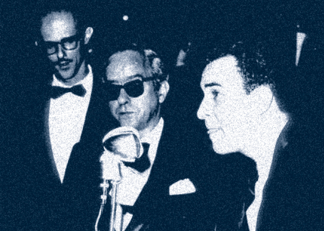 João Gilberto e Vinicius de Moraes em show na Bahia, 29/10/1960